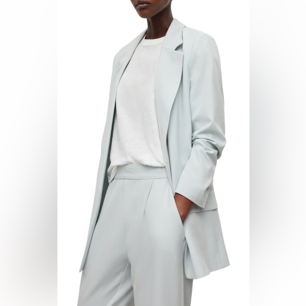 AllSaints Aleida Blazer ice blue color - Picture 2 of 9